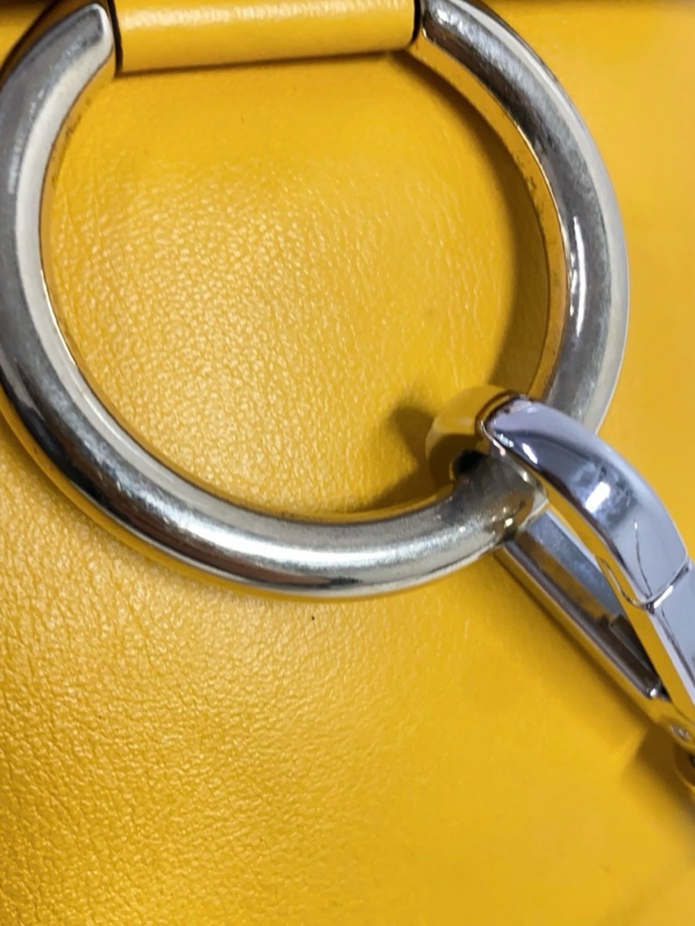 Chloé Mini Faye Bracelet Bag – Yellow Leather & Suede | Gold Hardware w/ COA - Picture 4 of 8